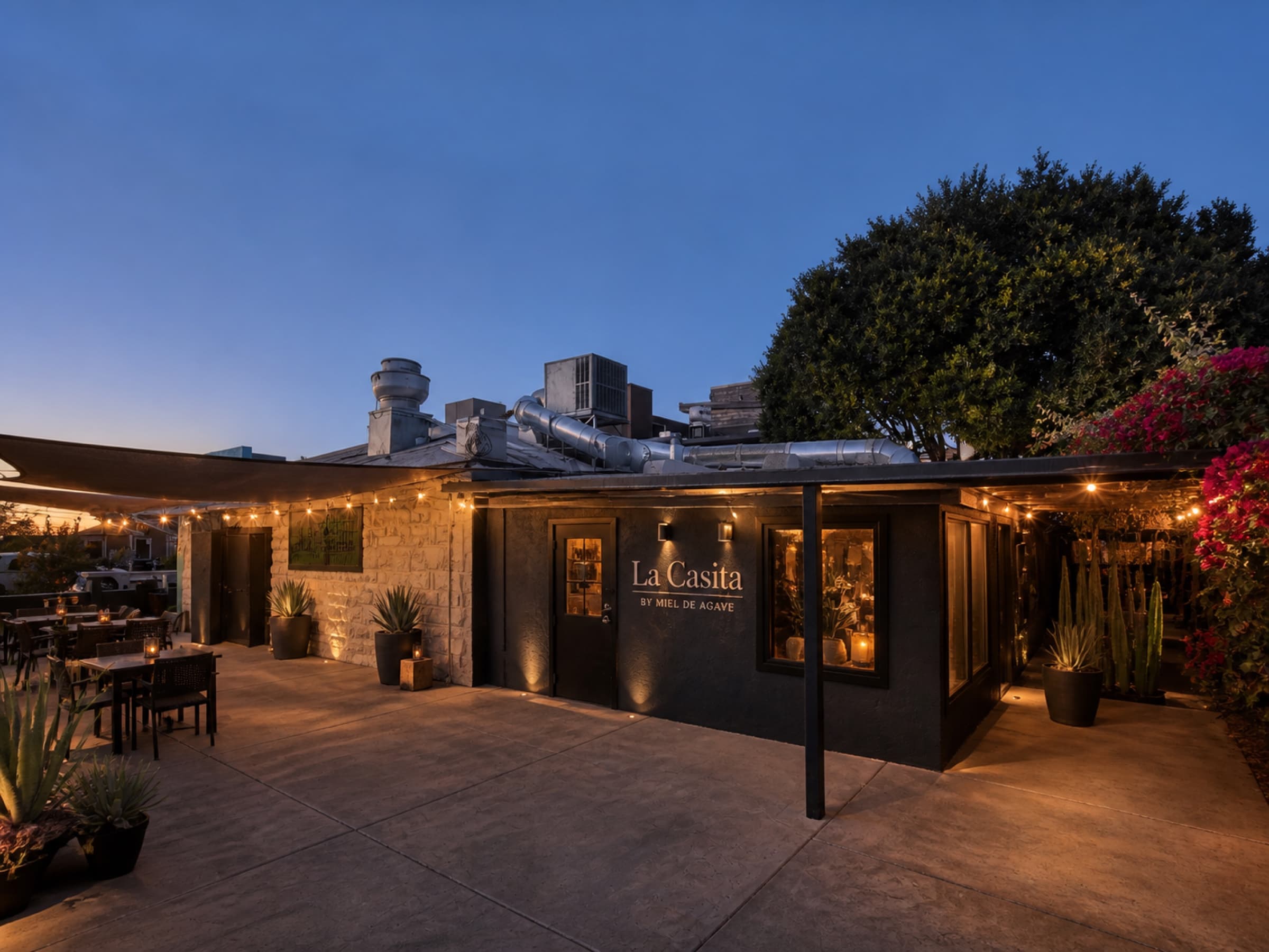 Finished event design vision for the actual La Casita courtyard