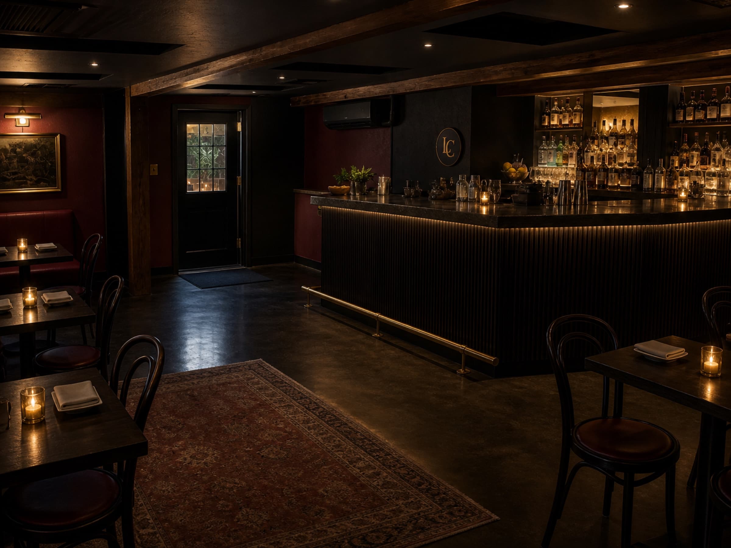 Finished design vision for the real La Casita interior and existing bar
