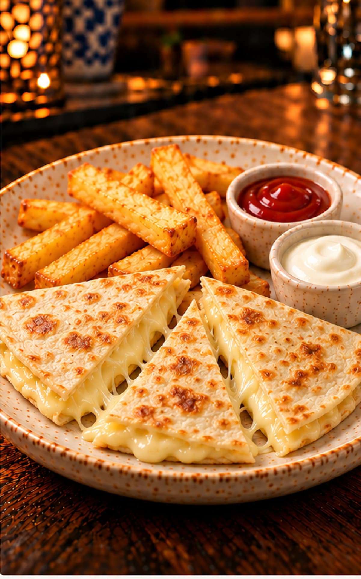 Kids’ Cheese Quesadilla presentation