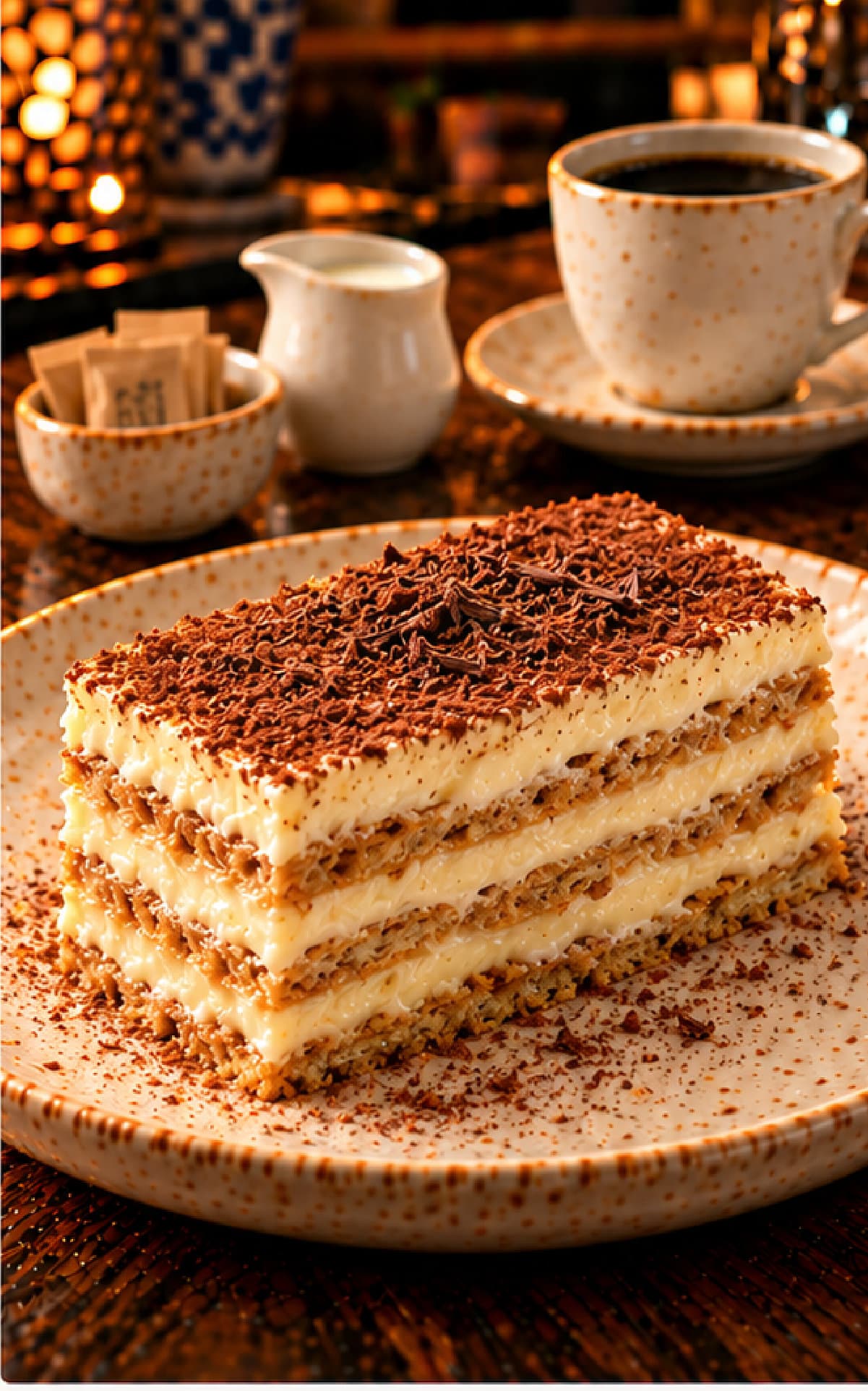 Tiramisu de Café presentation